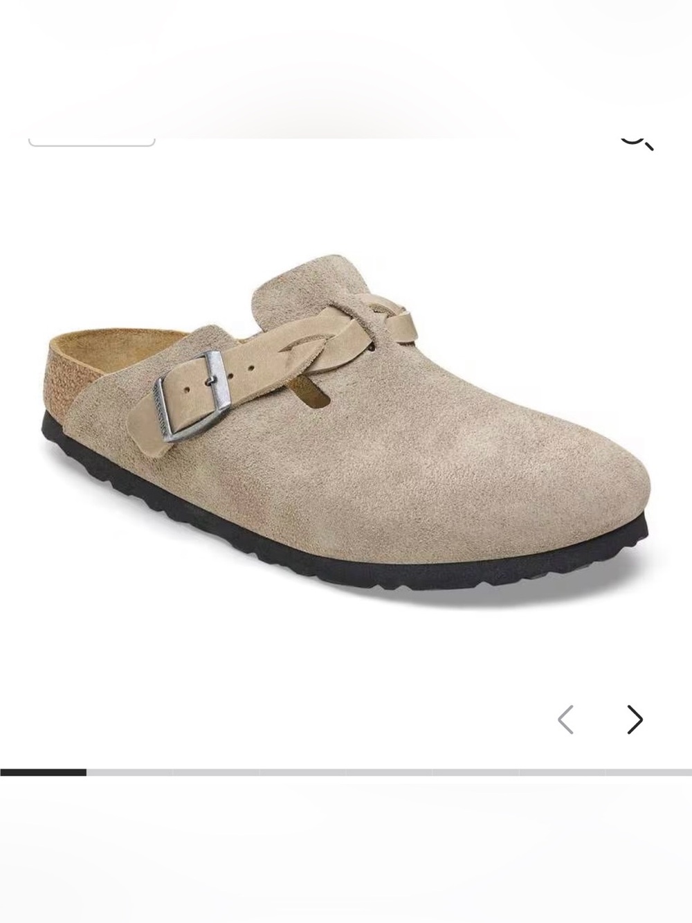 Birkenstock Boston Braided Clog NWOT Size 39 (8-8.5) Taupe